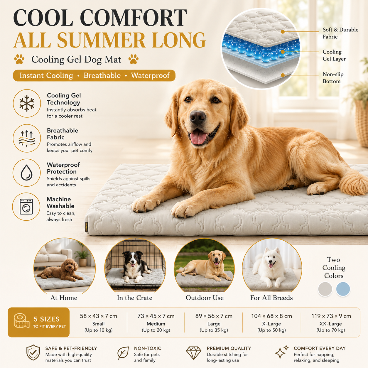 Frost Lounge Cooling Mat