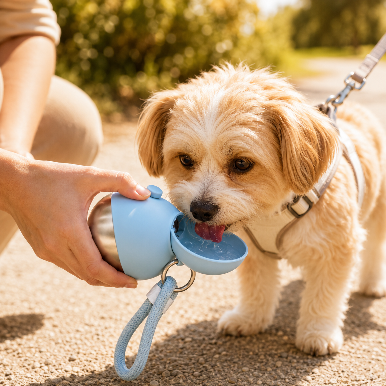 The Trailmate — Portable Dog Water Bottle